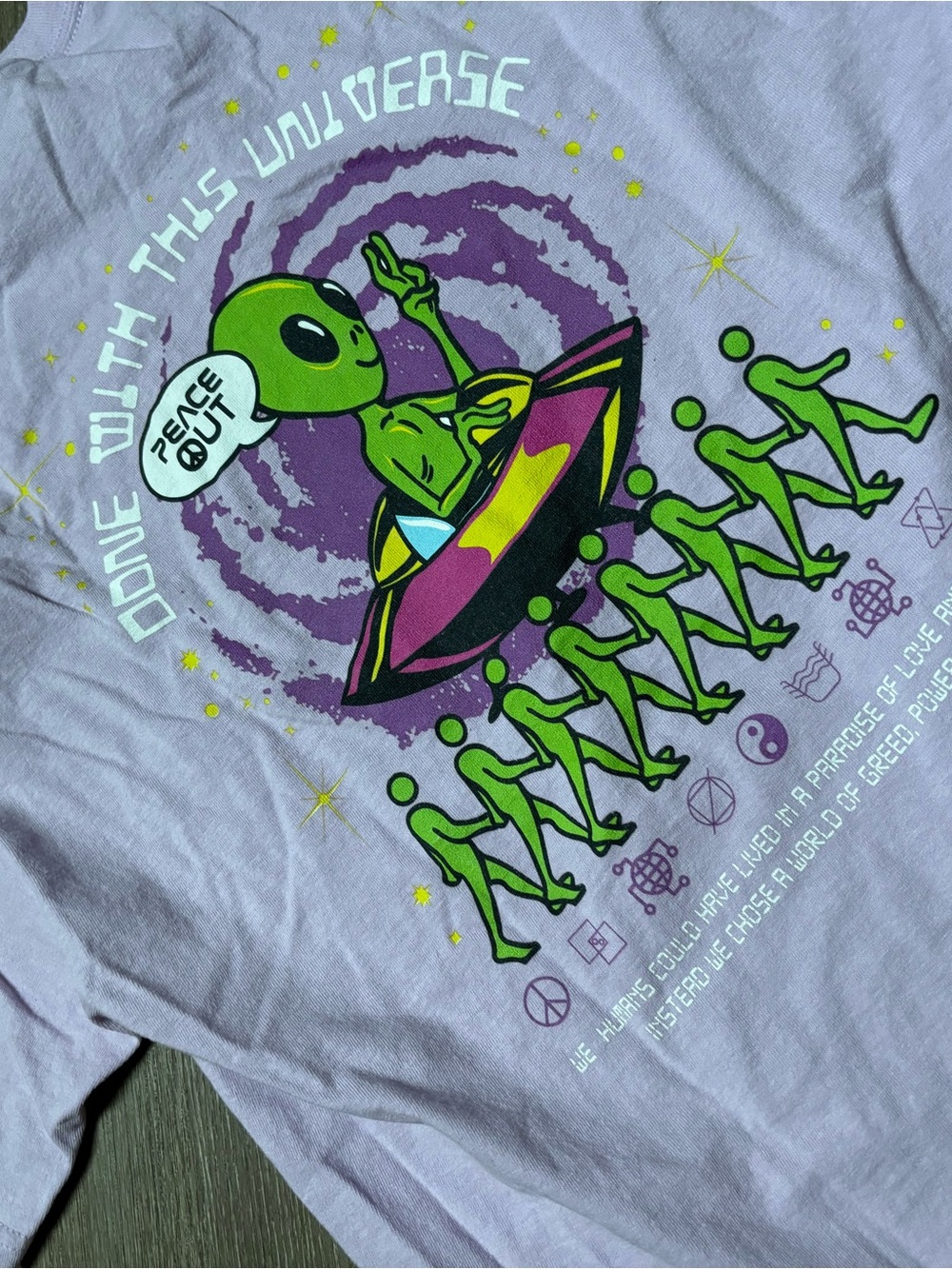 Alien Graphic Tee - Purple - ALAB
